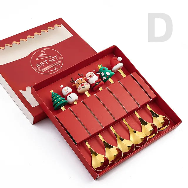 Christmas Festive Spoon & Fork Set