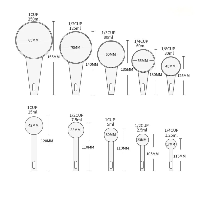 Measuring Spoons & Cups Set